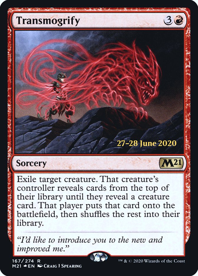 Transmogrify [Core Set 2021 Prerelease Promos] | Good Games Modbury