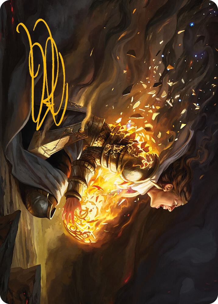 Vanish into Eternity Art Card Gold Stamped Signature 10 (Art Series: Phyrexia: All Will Be One)  | Good Games Modbury