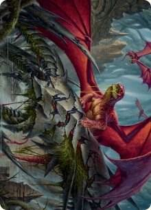Hoarding Broodlord Art Card 23 (Art Series: March of the Machine)  | Good Games Modbury
