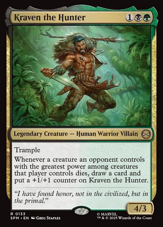 Kraven the Hunter 133/198 (Marvel's Spider-Man)  | Good Games Modbury