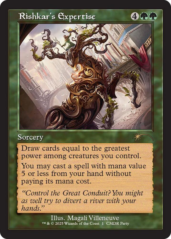 Rishkar's Expertise 1/1 (WPN & Gateway Promos)  - Retro Foil | Good Games Modbury