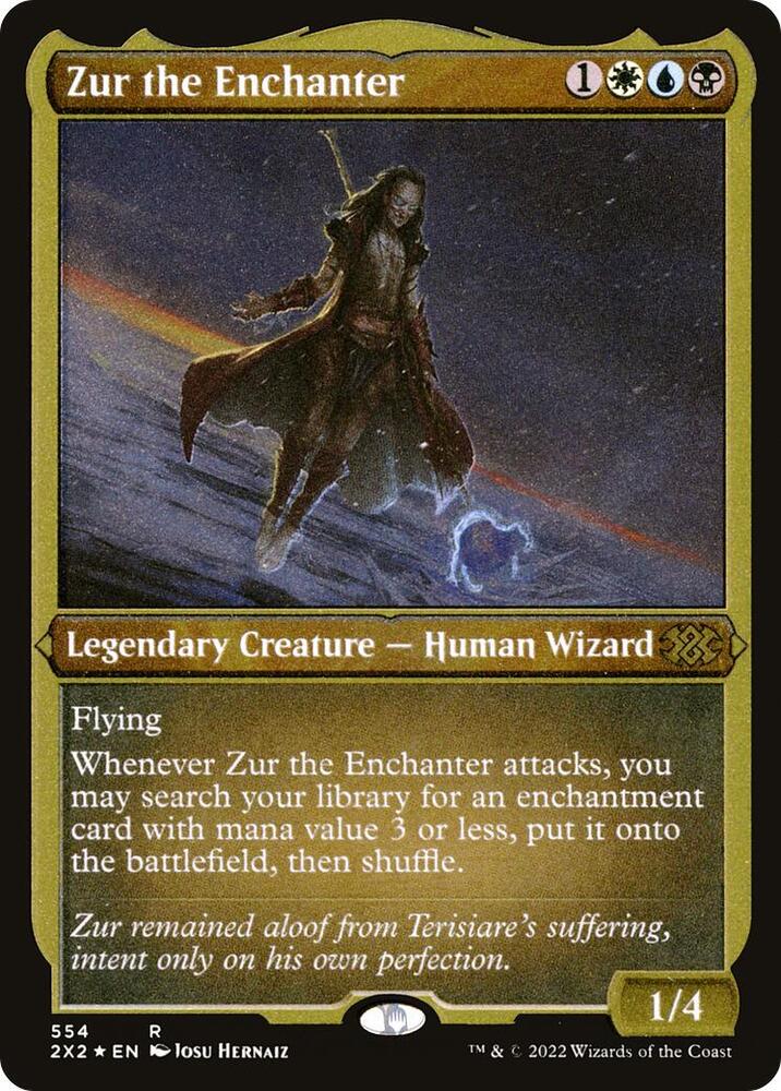 Zur the Enchanter Foil Etched 554 (Double Masters 2022)  - Foil | Good Games Modbury
