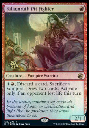 Falkenrath Pit Fighter [Innistrad: Midnight Hunt Prerelease Promos] | Good Games Modbury