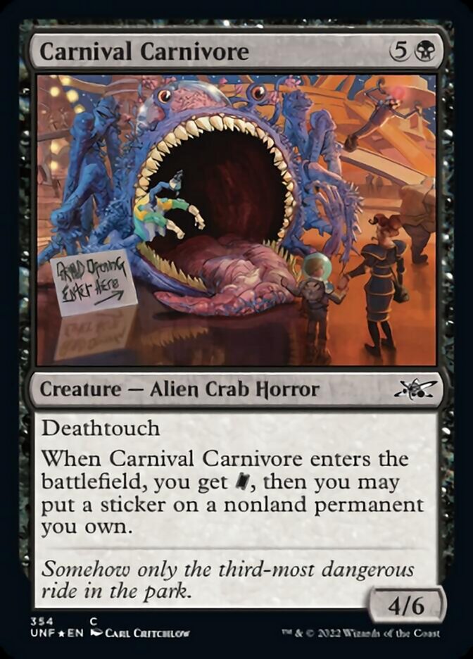 Carnival Carnivore (Galaxy Foil) [Unfinity] | Good Games Modbury