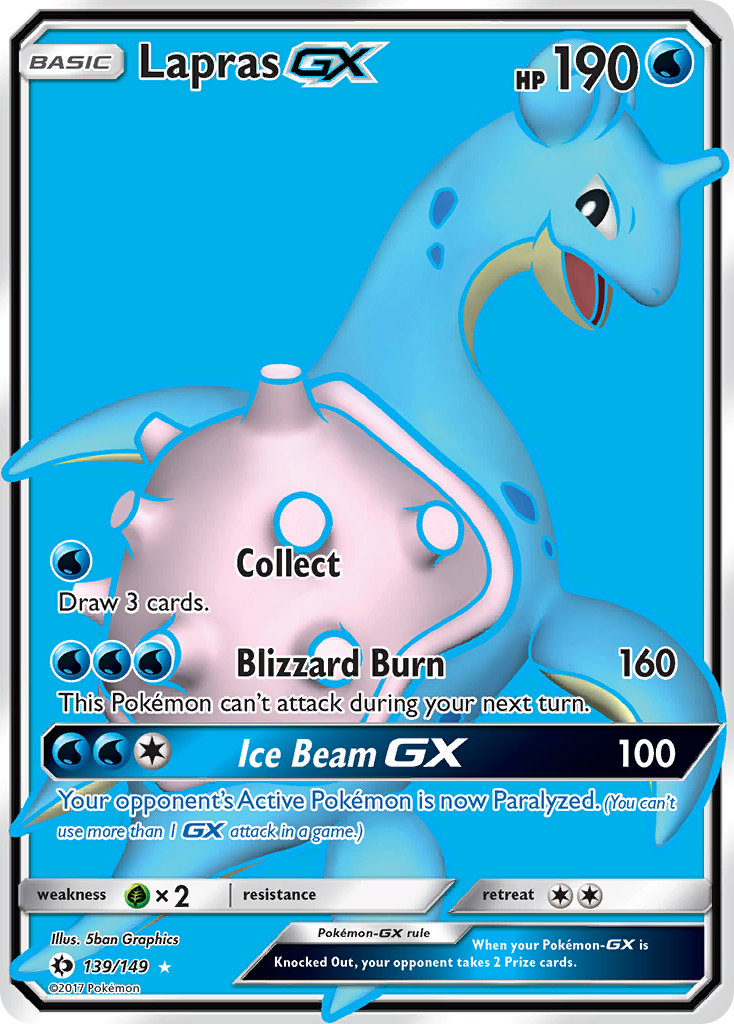 Lapras GX (139/149) [Sun & Moon: Base Set] | Good Games Modbury
