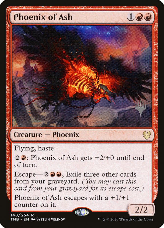 Phoenix of Ash (Promo Pack) [Theros Beyond Death Promos] | Good Games Modbury
