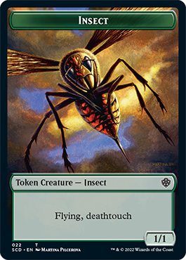 Insect // Cat Beast Double-Sided Token [Starter Commander Decks] | Good Games Modbury