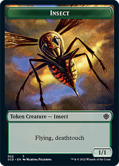 Insect // Cat Beast Double-Sided Token [Starter Commander Decks] | Good Games Modbury