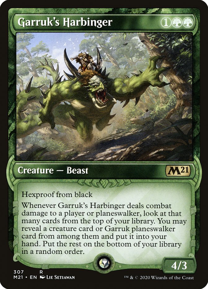 Garruk's Harbinger (Showcase) [Core Set 2021] | Good Games Modbury