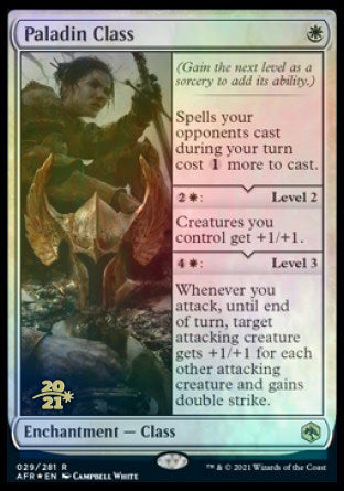 Paladin Class [Dungeons & Dragons: Adventures in the Forgotten Realms Prerelease Promos] | Good Games Modbury