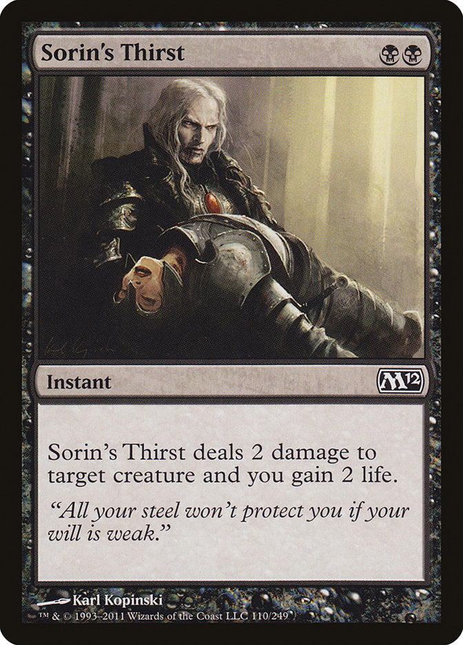 Sorin's Thirst [Magic 2012] | Good Games Modbury