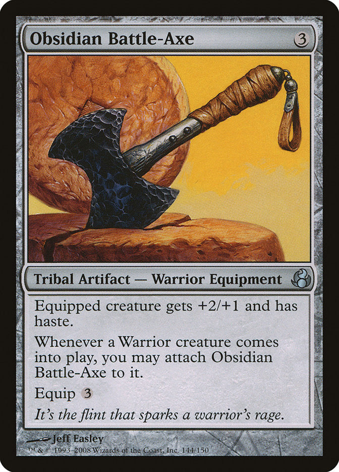 Obsidian Battle-Axe 144/150 (Morningtide)  - Foil | Good Games Modbury