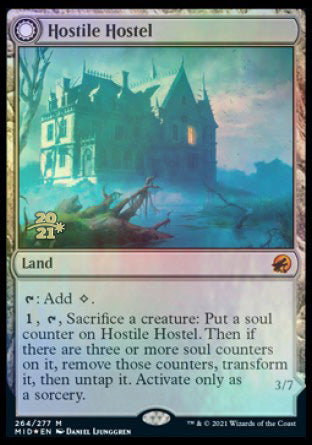 Hostile Hostel // Creeping Inn [Innistrad: Midnight Hunt Prerelease Promos] | Good Games Modbury