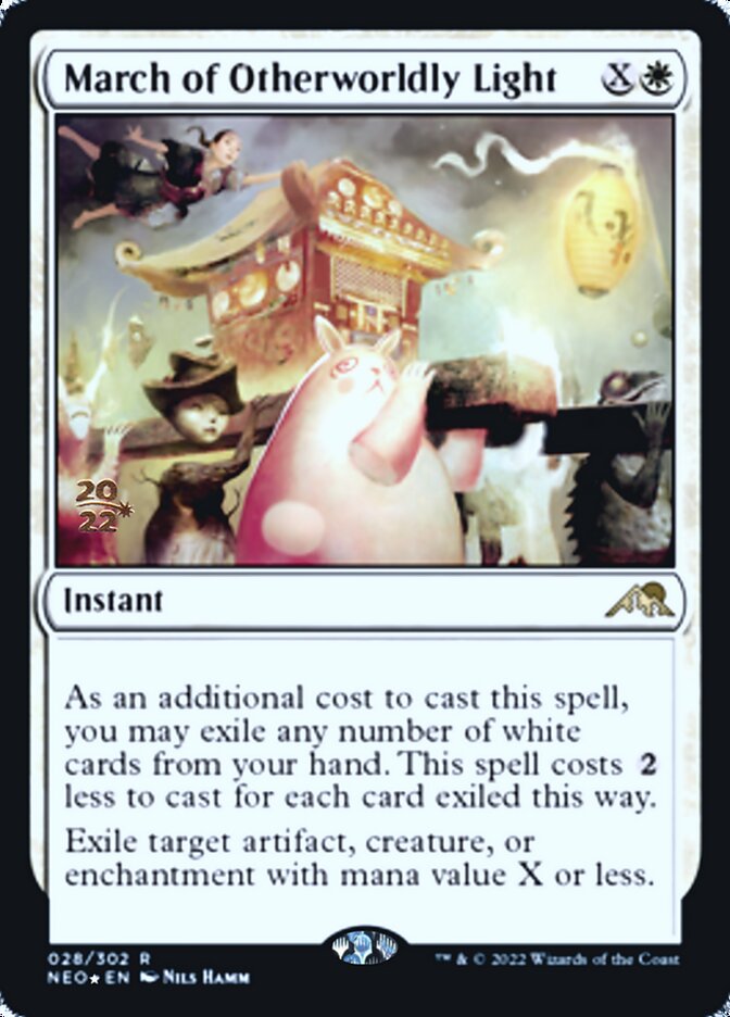 March of Otherworldly Light [Kamigawa: Neon Dynasty Prerelease Promos] | Good Games Modbury