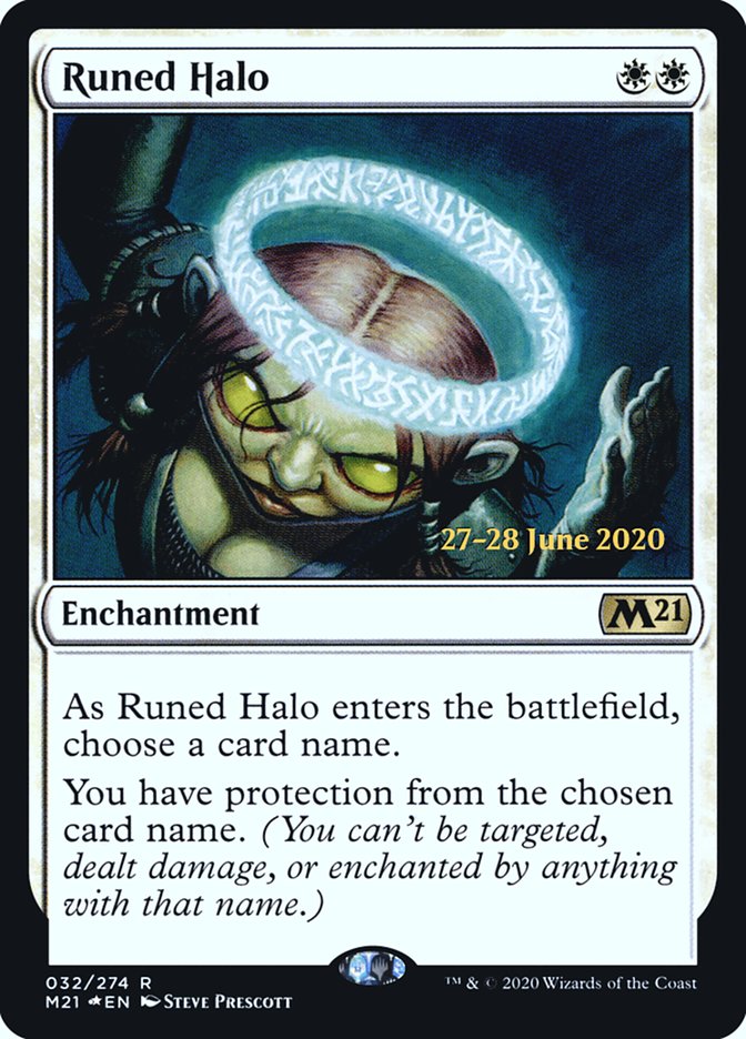 Runed Halo [Core Set 2021 Prerelease Promos] | Good Games Modbury