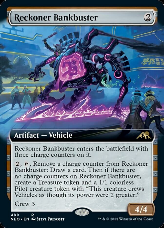 Reckoner Bankbuster (Extended Art) [Kamigawa: Neon Dynasty] | Good Games Modbury