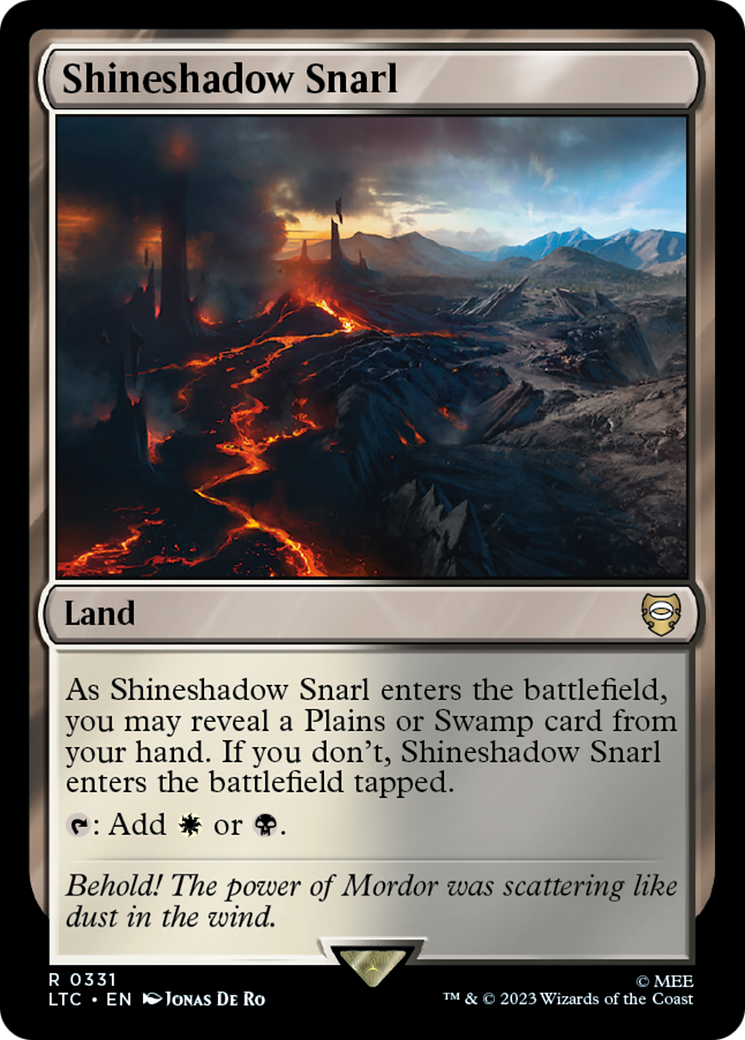 Shineshadow Snarl [The Lord of the Rings: Tales of Middle-Earth Commander] | Good Games Modbury