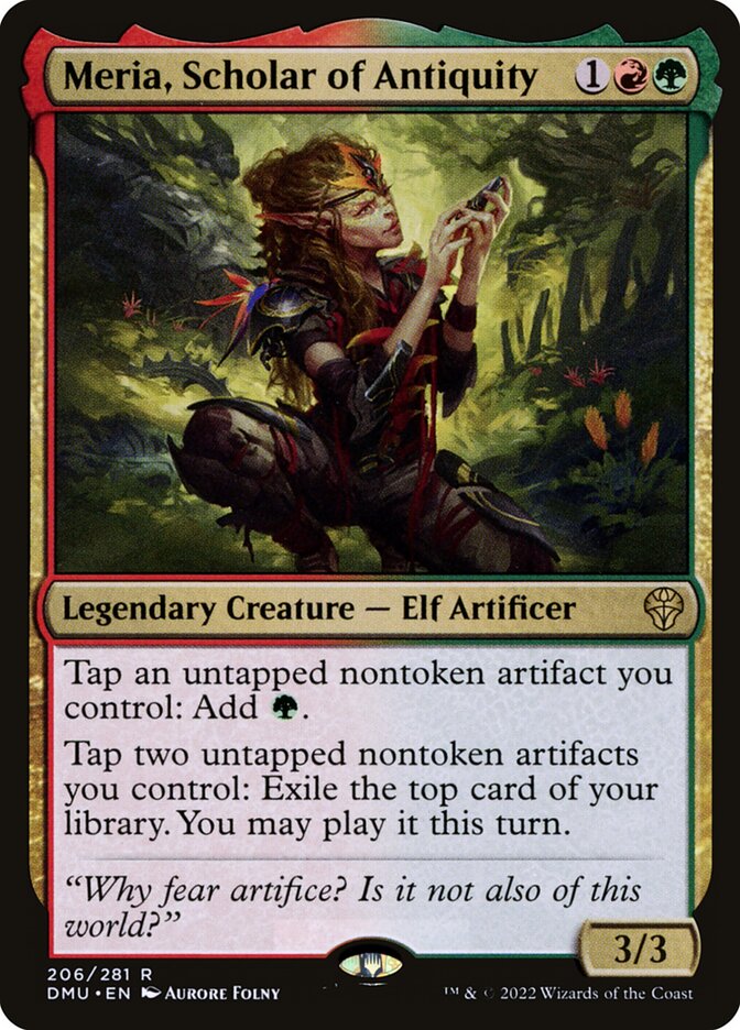 Meria Scholar of Antiquity 206 (Dominaria United)  - Foil | Good Games Modbury