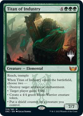 Titan of Industry 159p/161 (Promo Pack: Streets of New Capenna)  - Foil | Good Games Modbury