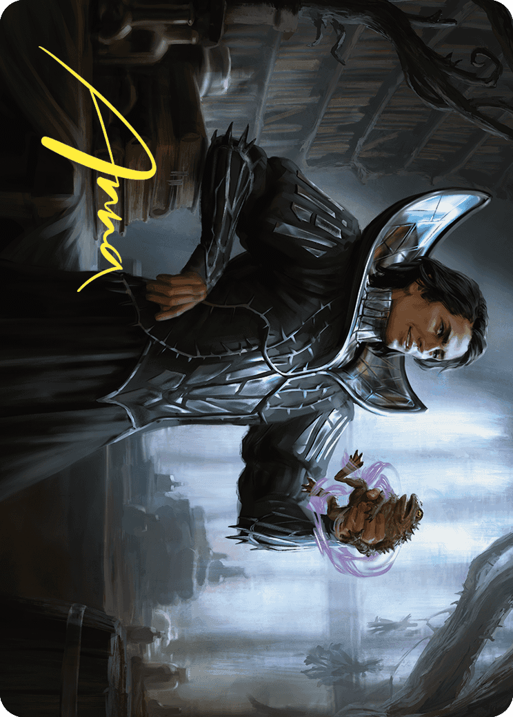 Spiteful Hexmage Art Card (Gold-Stamped Signature) [Wilds of Eldraine Art Series] | Good Games Modbury