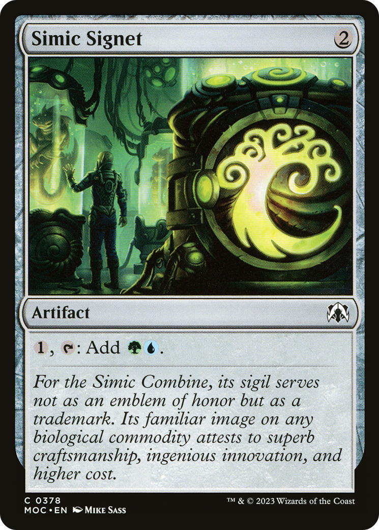 Simic Signet [March of the Machine Commander] | Good Games Modbury