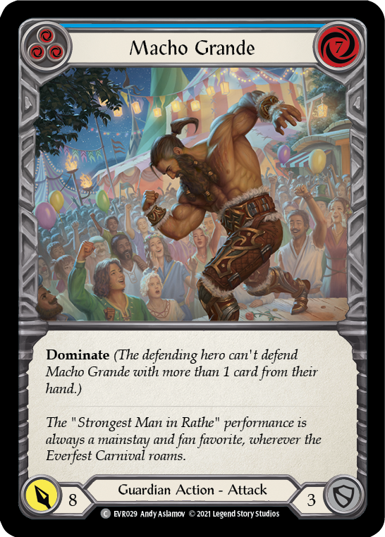Macho Grande (Blue) [EVR029] (Everfest)  1st Edition Normal | Good Games Modbury