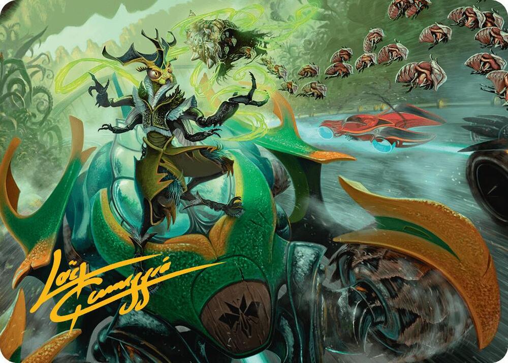 Aatchik Emerald Radian Art Card 15 54 Gold Stamped Signature 15 (Art Series: Aetherdrift)  | Good Games Modbury