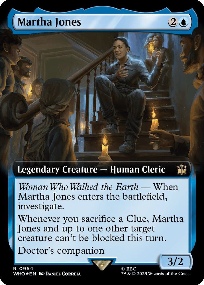 Martha Jones 954/331 (Universes Beyond: Doctor Who)  - Extended Art Surge Foil | Good Games Modbury