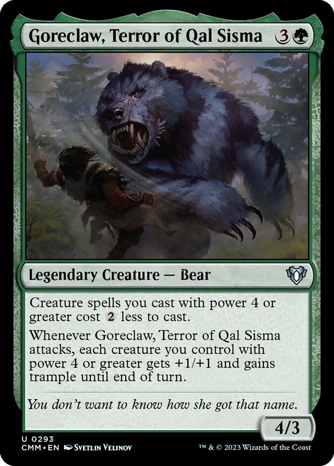 Goreclaw, Terror of Qal Sisma 293/451 (Commander Masters)  | Good Games Modbury