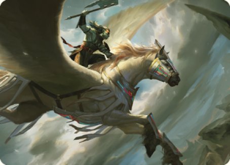 Cleaving Skyrider Art Card [Dominaria United Art Series] | Good Games Modbury