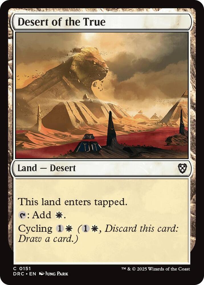 Desert of the True 151/187 (Commander: Aetherdrift)  | Good Games Modbury