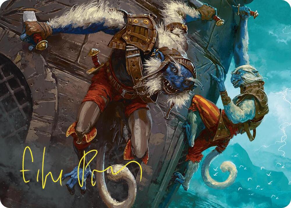 Goblin Boarders Art Card 11 54 Gold Stamped Signature 11 (Art Series: Foundations)  | Good Games Modbury