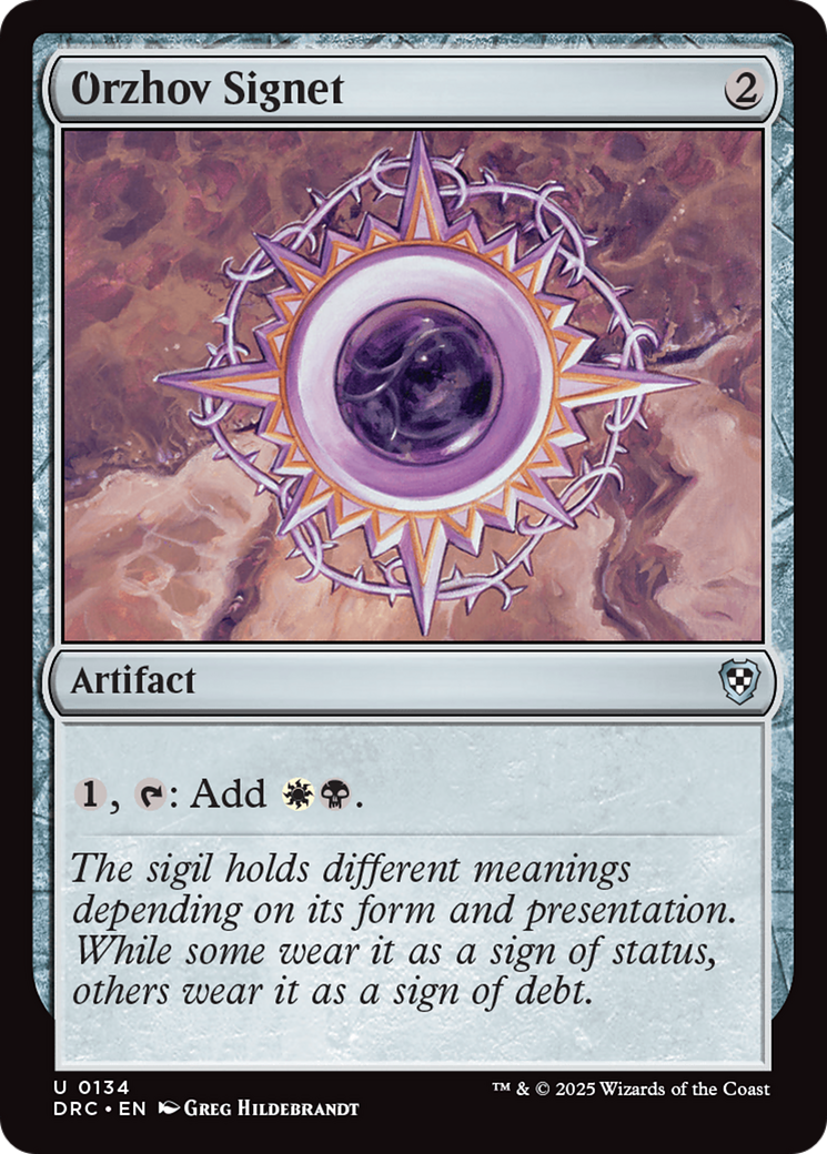 Orzhov Signet [Aetherdrift Commander] | Good Games Modbury