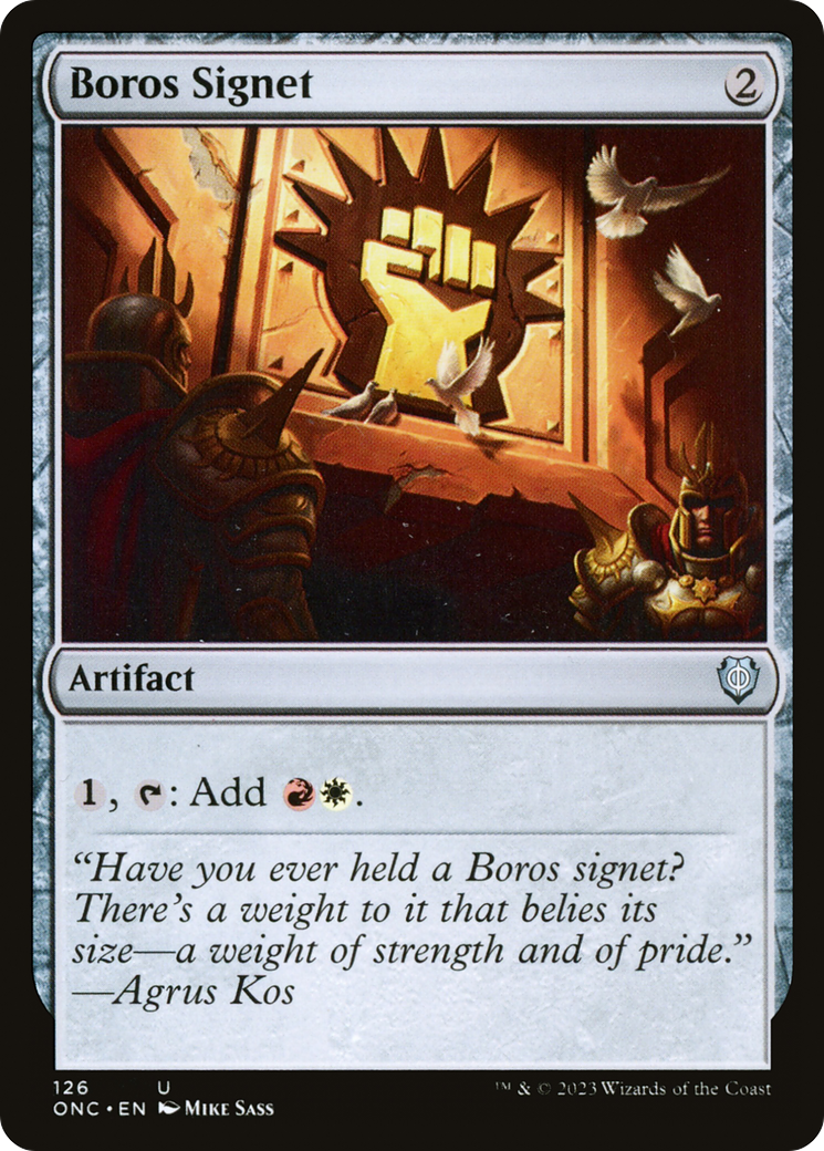 Boros Signet [Phyrexia: All Will Be One Commander] | Good Games Modbury