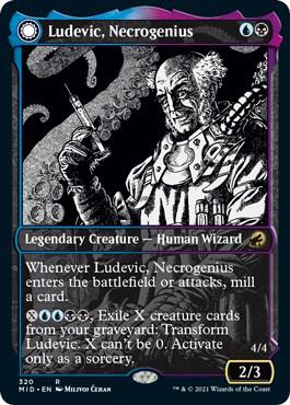Ludevic Necrogenius Showcase 320/277 (Innistrad: Midnight Hunt)  - Foil | Good Games Modbury