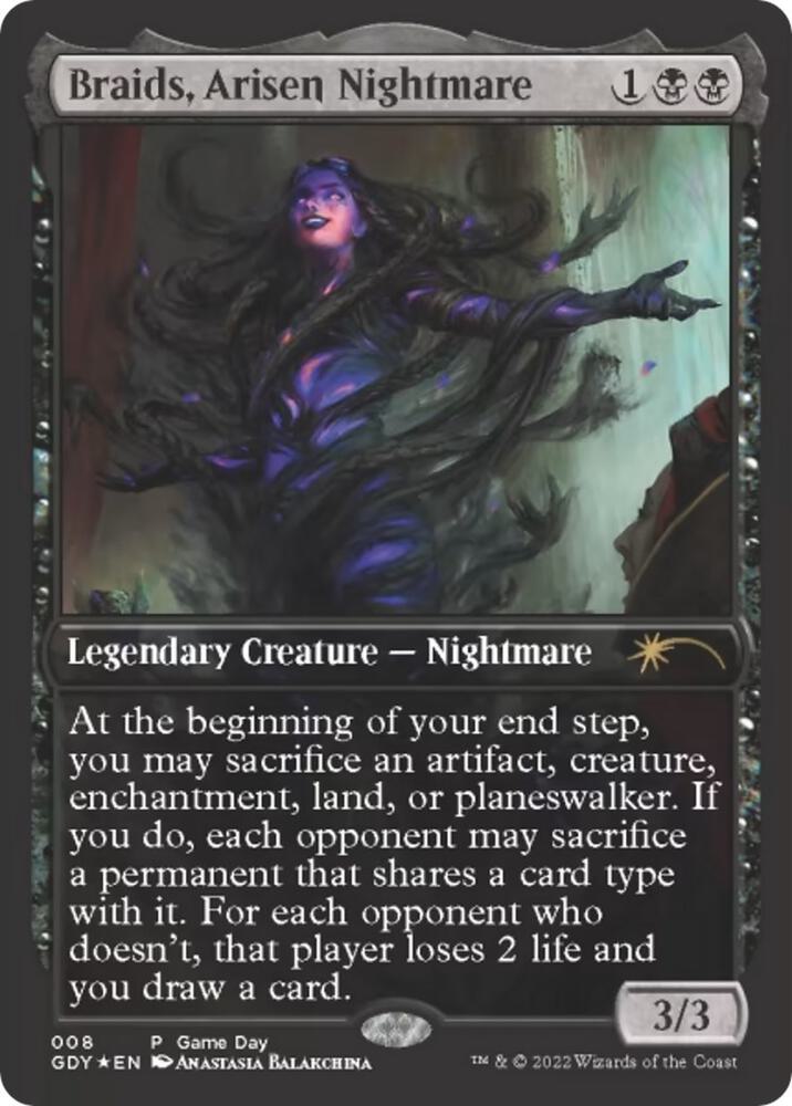 Braids, Arisen Nightmare 8 (Game Day & Store Championship Promos)  - Full Art Foil | Good Games Modbury