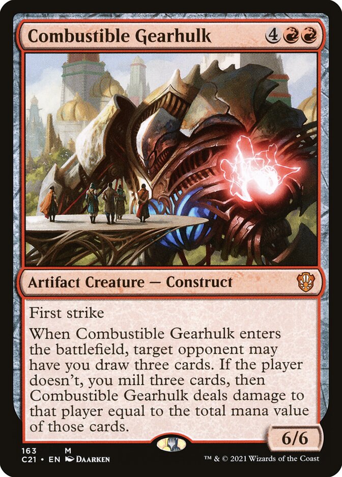 Combustible Gearhulk [Commander 2021] | Good Games Modbury