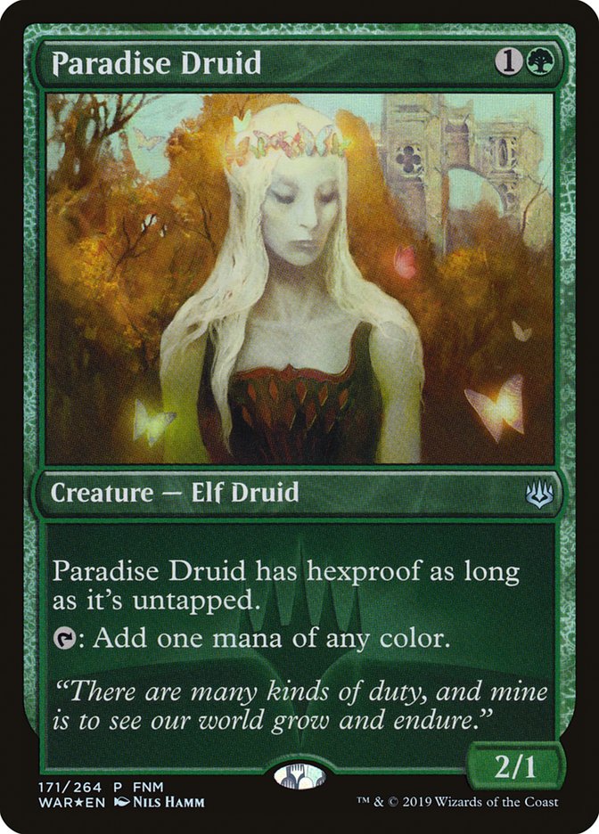 Paradise Druid (FNM) [War of the Spark Promos] | Good Games Modbury