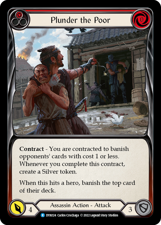 Plunder the Poor (Red) [DYN124] (Dynasty) | Good Games Modbury