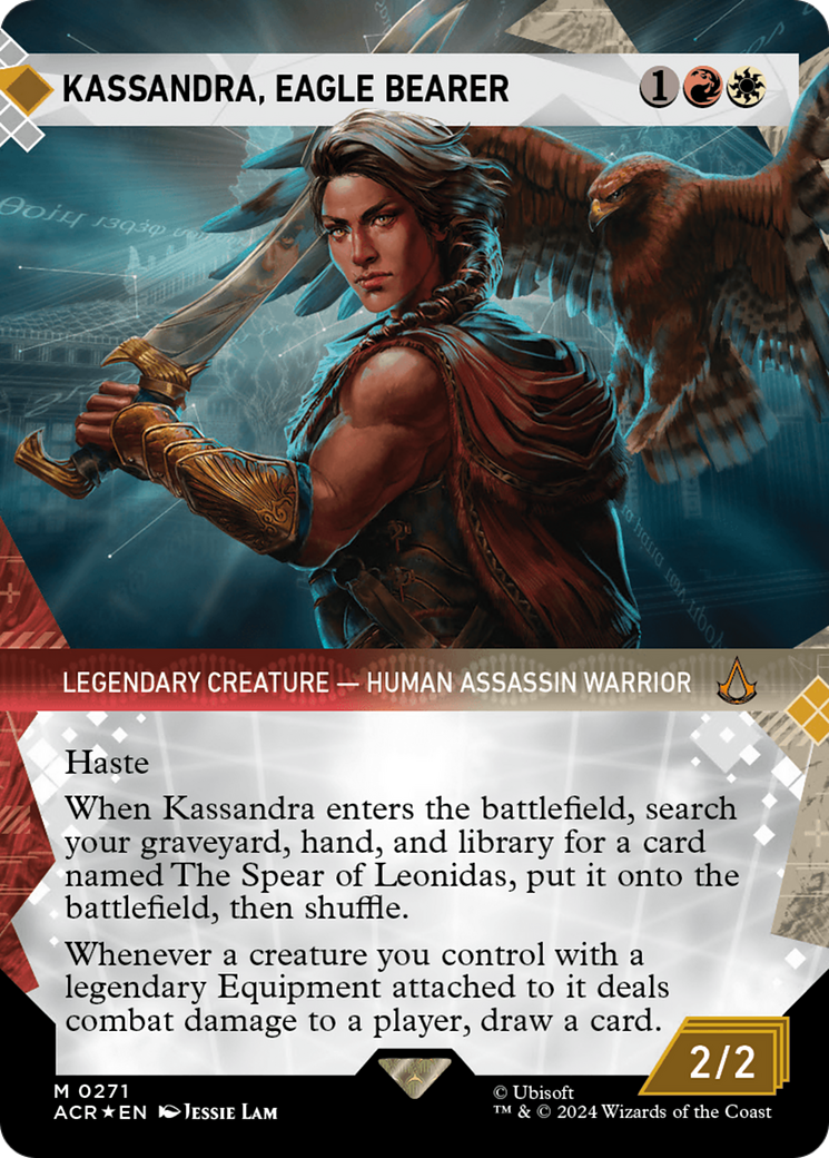 Kassandra, Eagle Bearer (Showcase) (Textured Foil) [Assassin's Creed] | Good Games Modbury