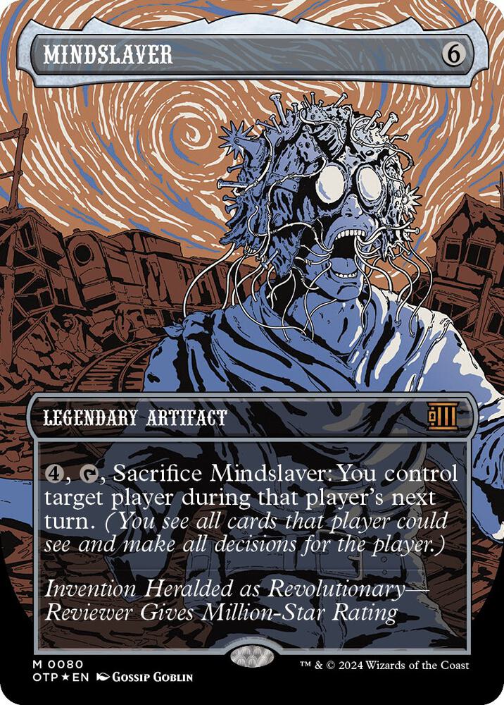 Mindslaver 80/65 (Outlaws of Thunder Junction: Breaking News)  - Showcase Textured Foil | Good Games Modbury