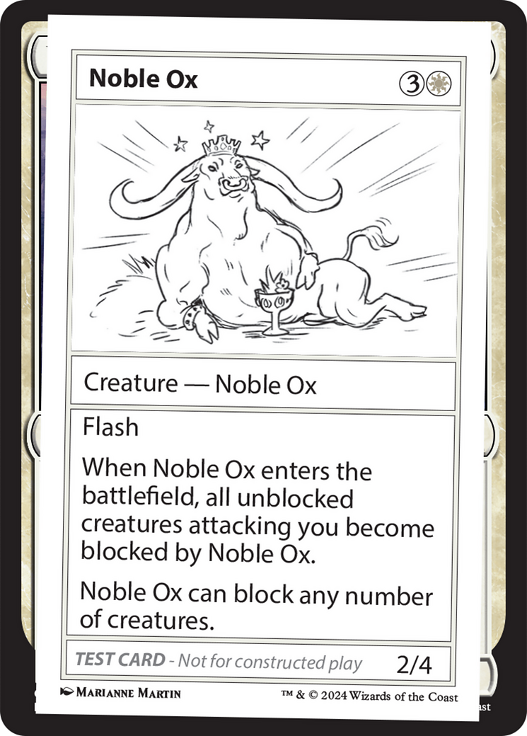 Noble Ox [Mystery Booster 2 Playtest Cards] | Good Games Modbury