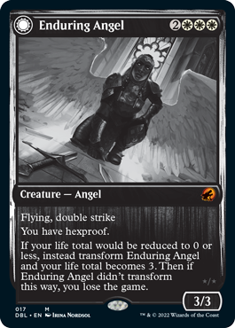 Enduring Angel // Angelic Enforcer [Innistrad: Double Feature] | Good Games Modbury