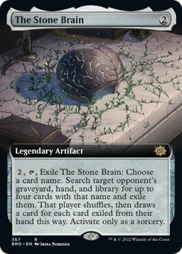The Stone Brain Extended Art 367/287 (The Brothers' War)  - Foil | Good Games Modbury