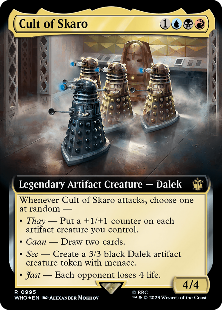 Cult of Skaro (Extended Art) (Surge Foil) [Doctor Who] | Good Games Modbury