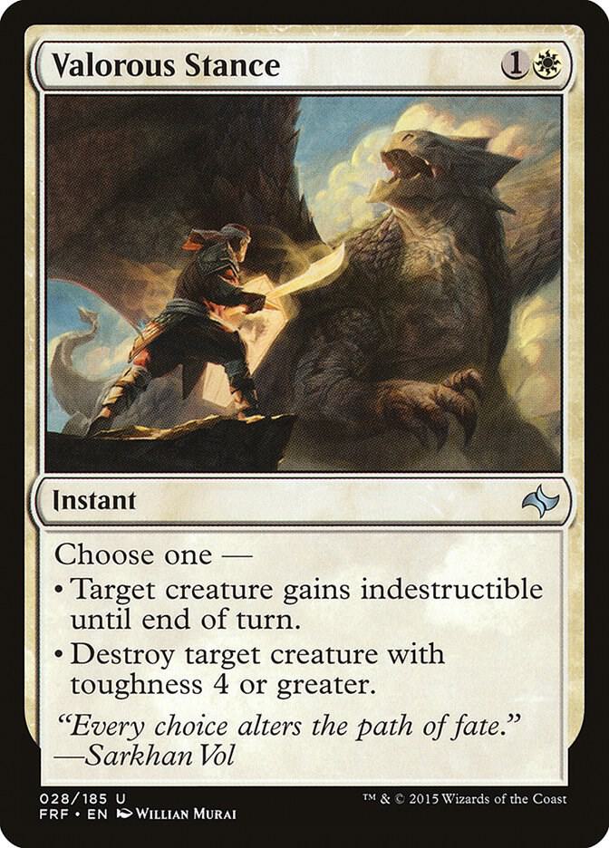 Valorous Stance 28/185 (Fate Reforged)  - Foil | Good Games Modbury
