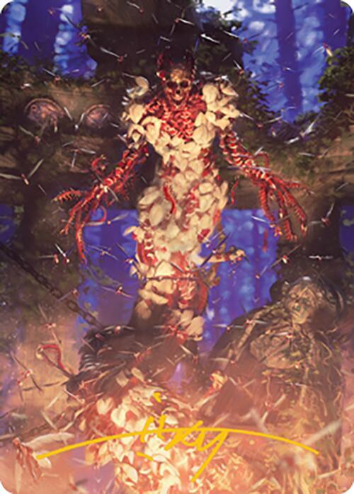 Grist the Hunger Tide Art Card 55 81 Gold Stamped Signature 55 (Art Series: Modern Horizons 2)  | Good Games Modbury