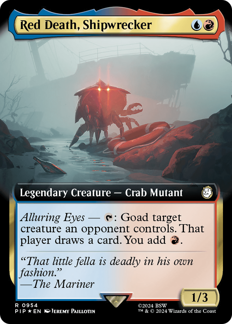 Red Death, Shipwrecker (Extended Art) (Surge Foil) [Fallout] | Good Games Modbury