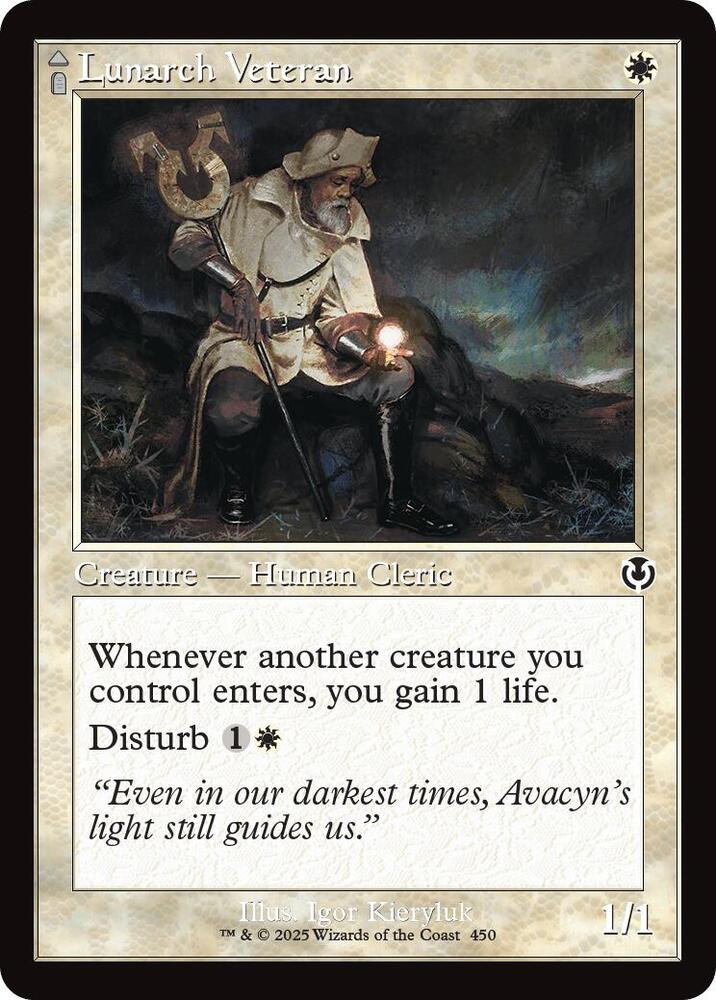 Lunarch Veteran // Luminous Phantom 450/287 (Innistrad Remastered)  - Retro | Good Games Modbury