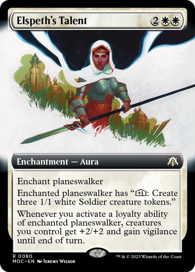 Elspeth's Talent 80/444 (Commander: March of the Machine)  - Extended Art | Good Games Modbury